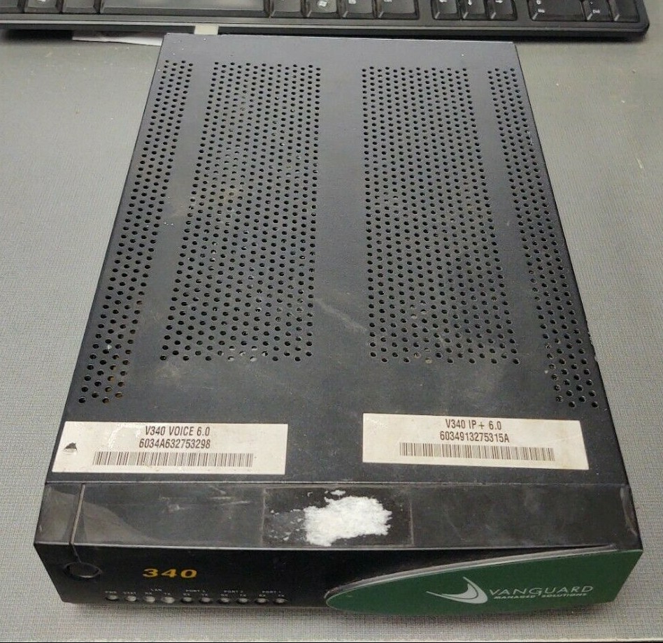 Vanguard Model 340 v2 Multi-Service IP Access Ethernet Router Switch - READ