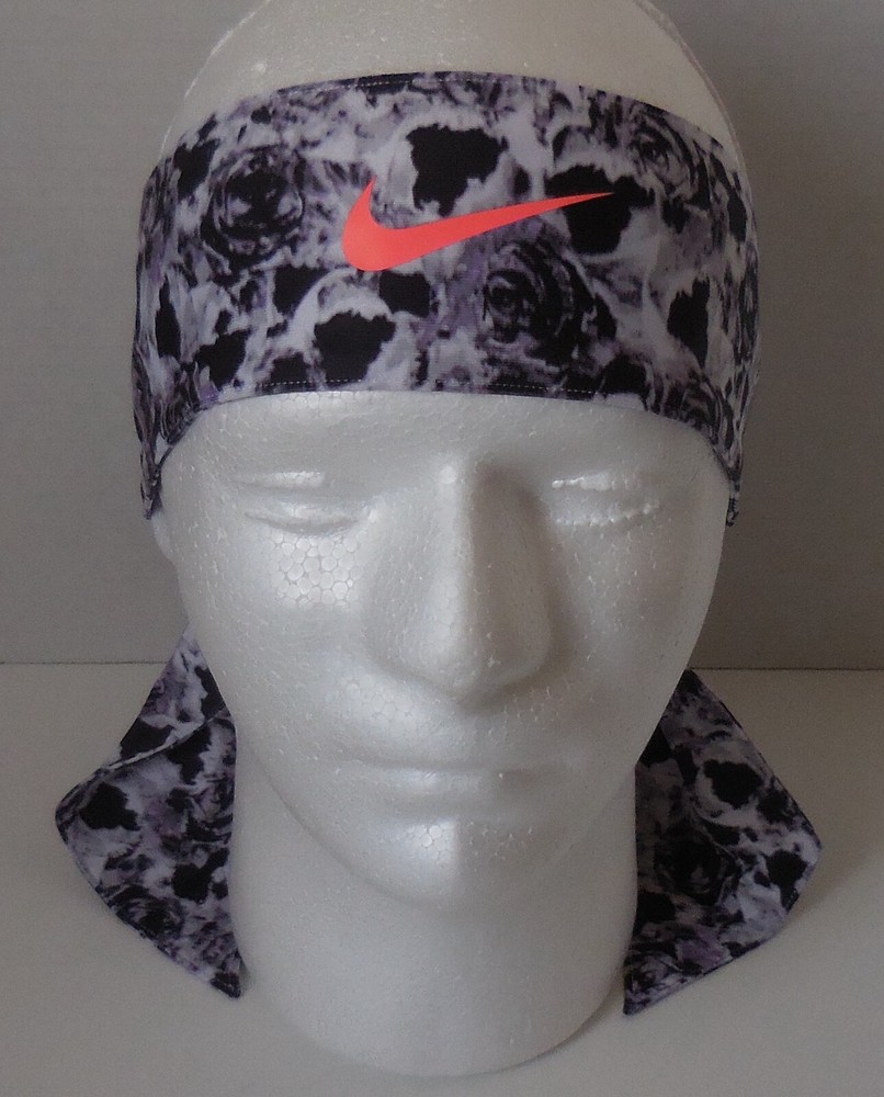 Nike Skylar Diggins Head Tie Printed Reversible Chalk Blue/Black/Bright Mango