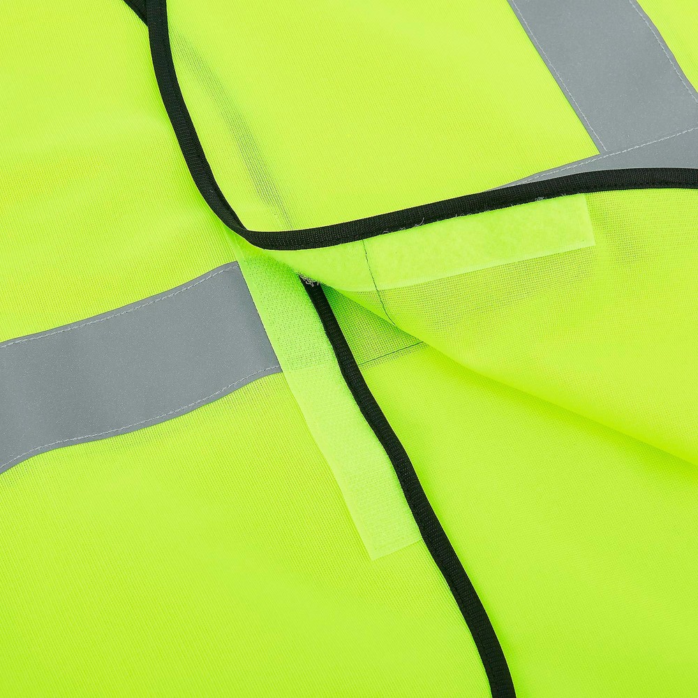 Global Industrial Hi-Vis Class 2 Safety Vest Solid Polyester Lime L/XL