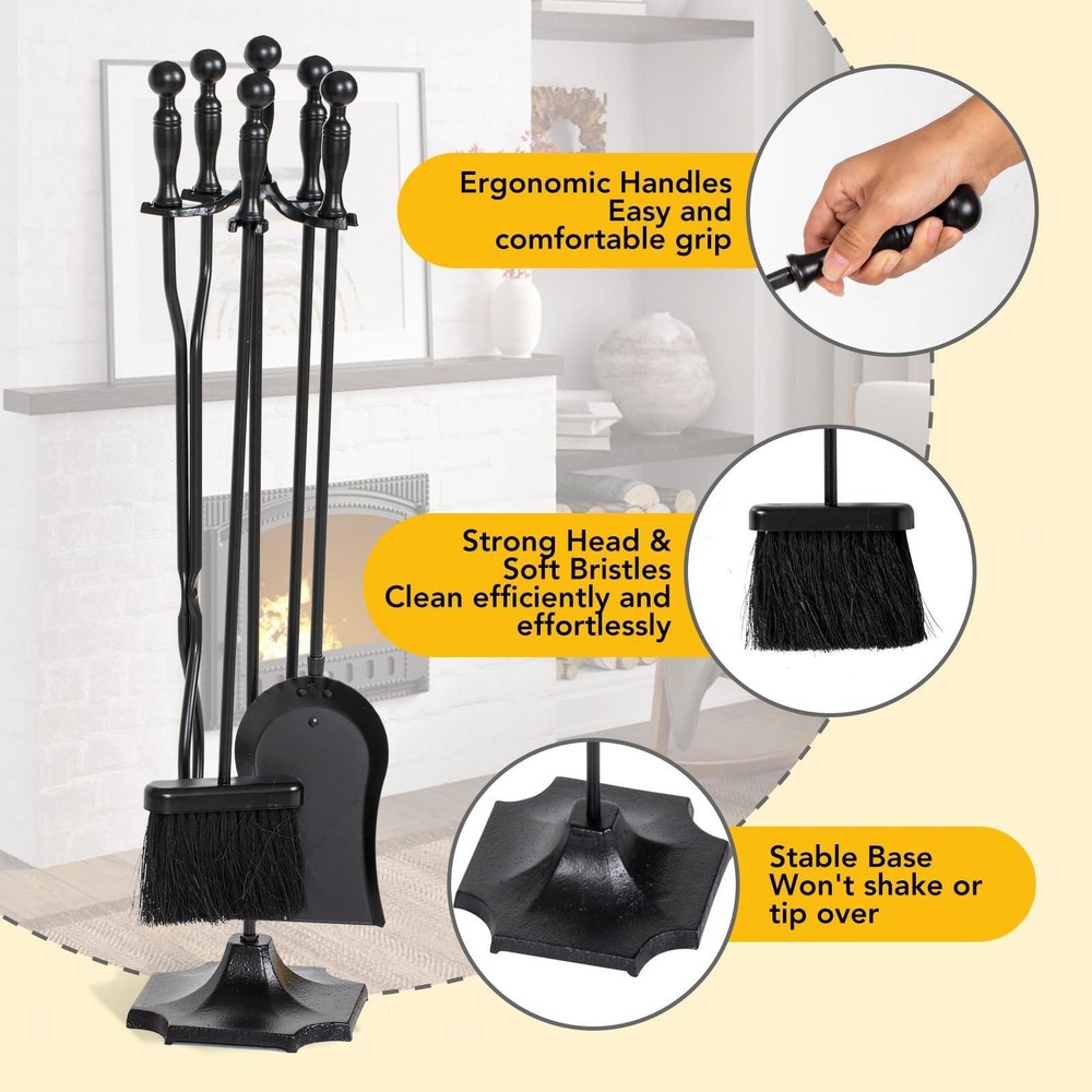 Fireplace Tools Set Fireside Accessories Iron