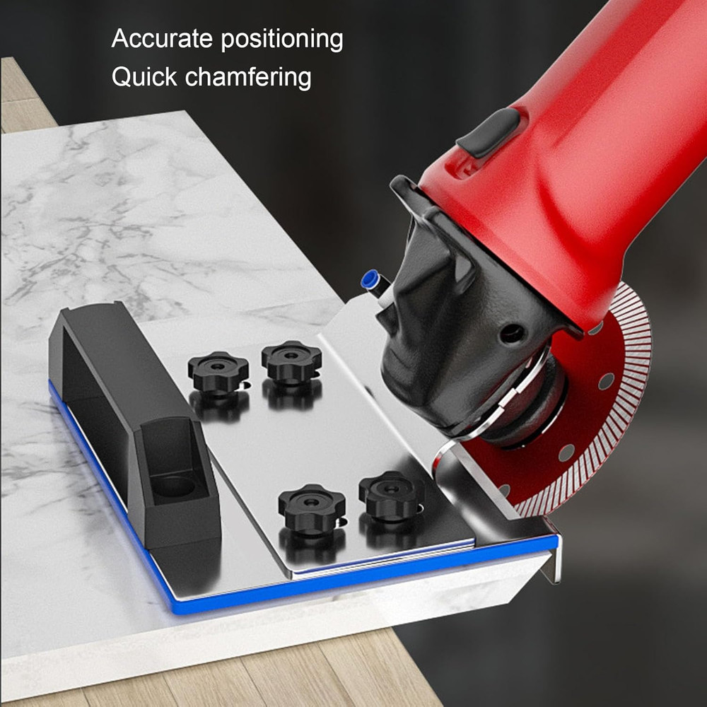 Tile Chamfering Tool for 45 Degree Angled Cutting, Stainless Steel and Plastic,