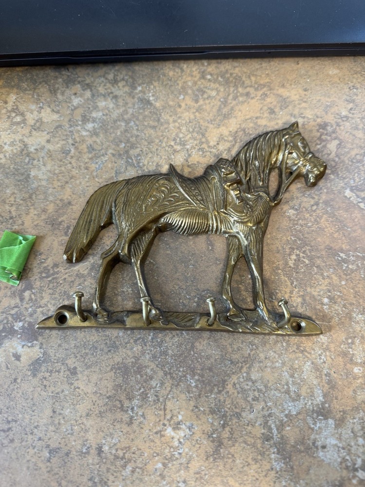 Brass Horse Key Holder