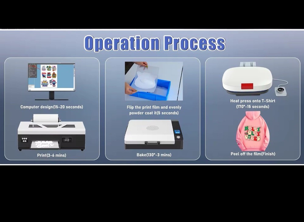 A4 dtf printer for Epson L800 DTF printer, DTF transfer machine with over