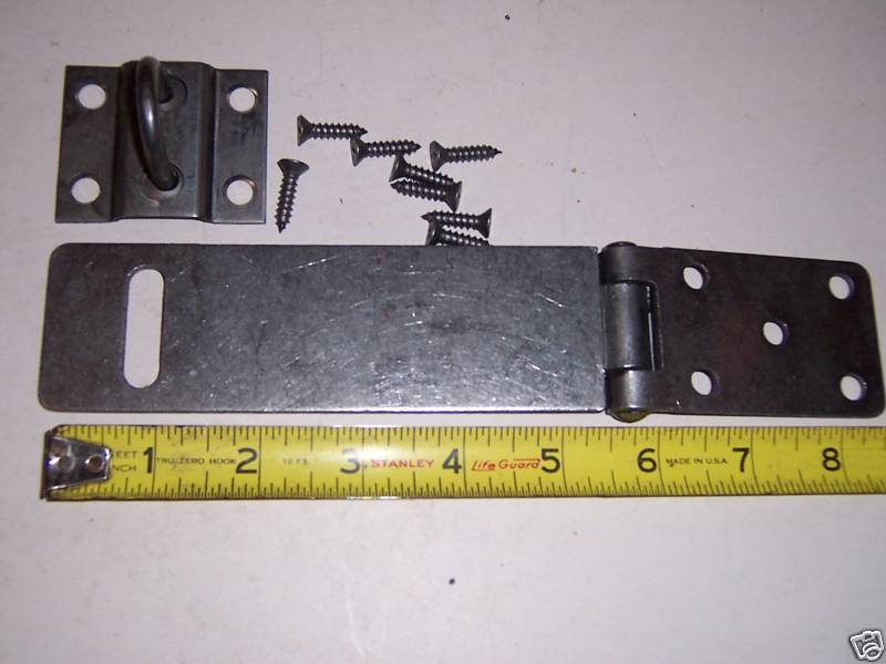 6"   SAFETY HASPS WITH SCREWS NEW