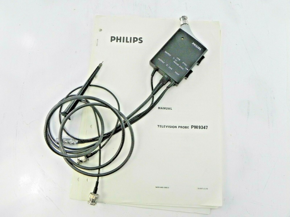 Philips PM 9347 Television Probe and Manual