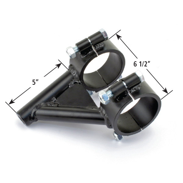 LEFTHANDER Angled Clamp On Axle Mount Bracket For Panhard Bar 3" TUBES Q-CHANGE