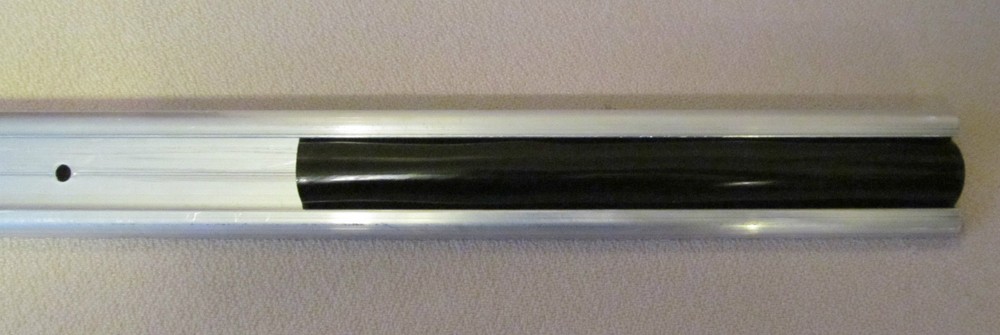 1" x 100 FT Black Vinyl Insert Molding Trim Screw Cover RV Boat Camper Trailer