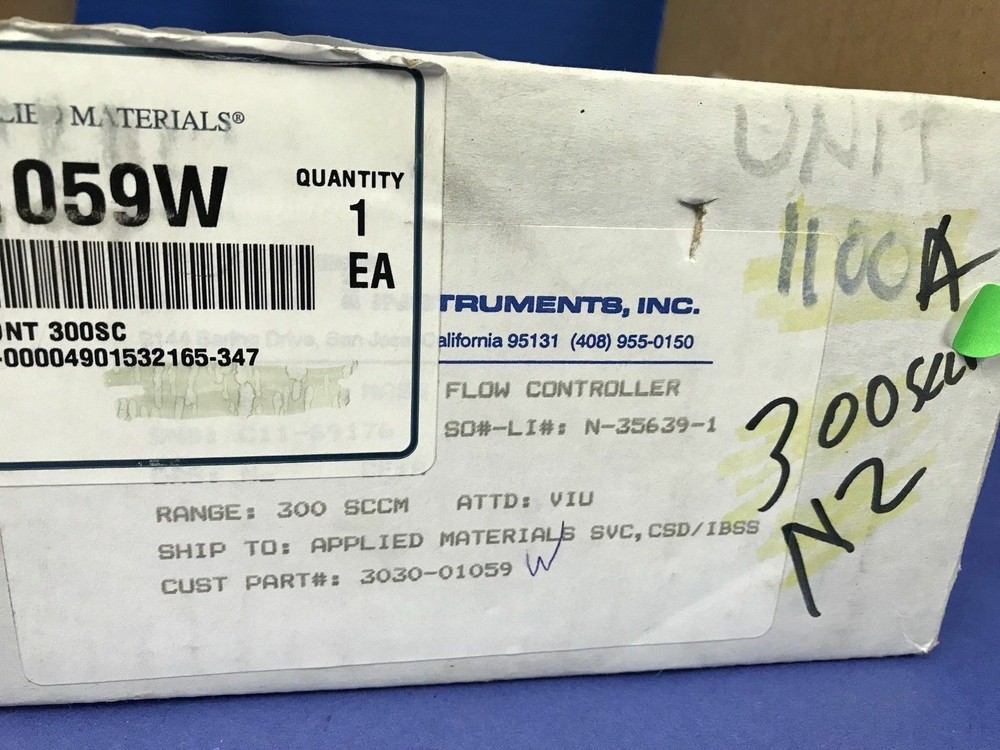 Unit UFC-1100A Mass Flow Controller, N2, 300 SCCM, Refurbished