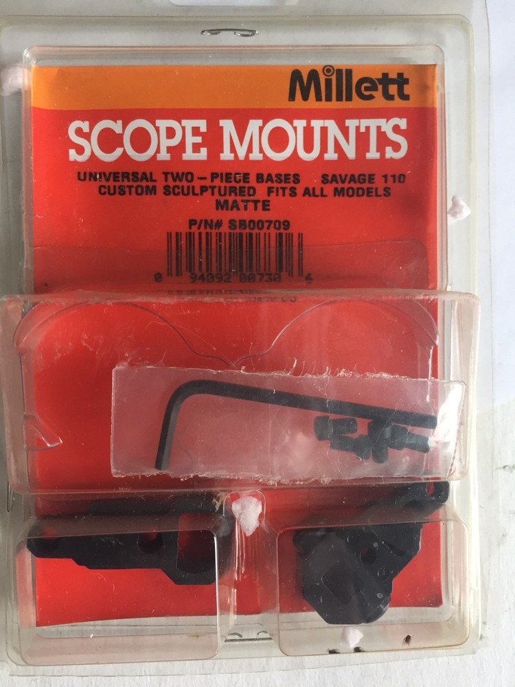 Millet Universal Two-Piece Custom Sculptured Scope Bases for  Sagave 110