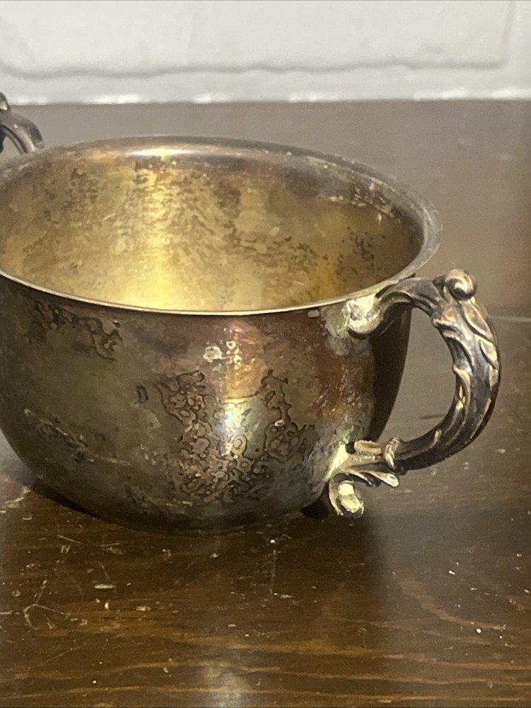 Vintage Sheridan Silver On Copper Bowl