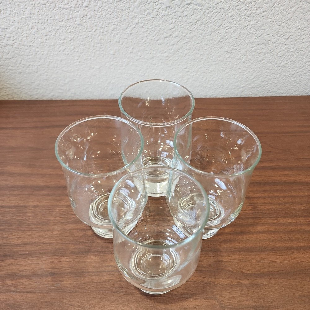 Aurora by Tuscany Crystal Solid Base drinkware Stackable 12 oz Glasses MCM