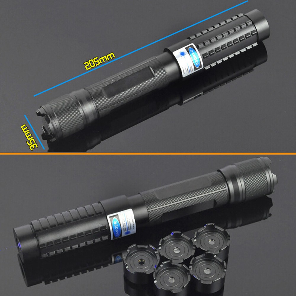 Halberd-Head Blue Laser Pointer Pack Teaching-aid Laser Pen Torch Flashlight