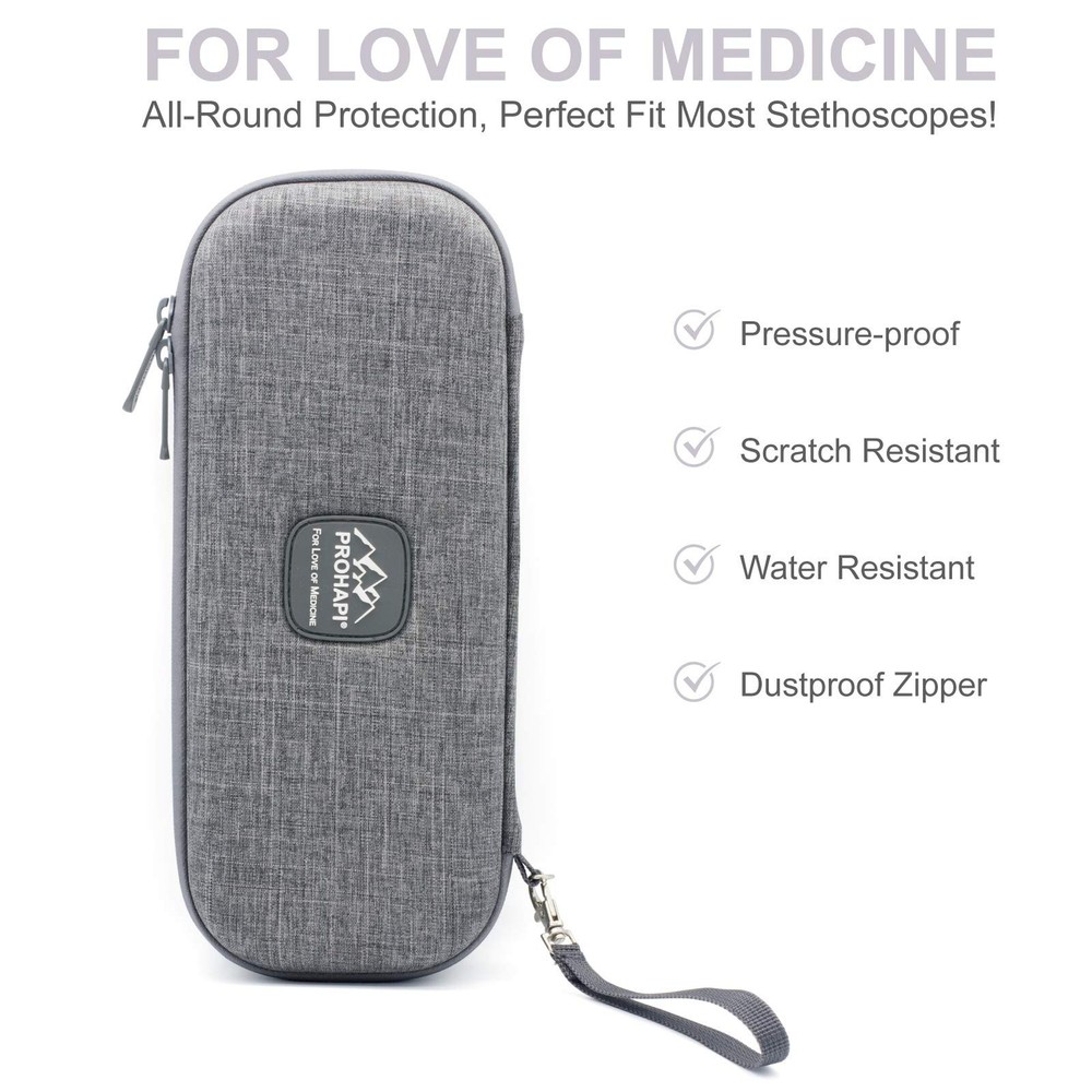 Hard Stethoscope Case, Lightweight Thin Stethoscope Holder Storage Pouch for ...