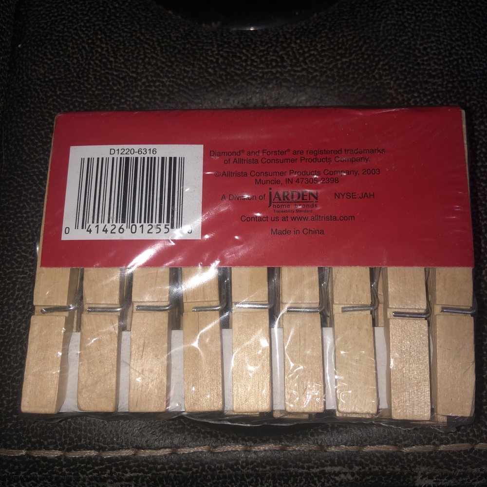 Diamond Forster Clothespins 18 Count Package
