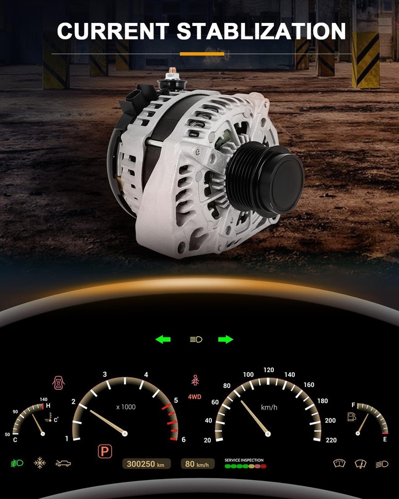 Alternator Compatible Escalade 6.2L Silverado 1500 4.3L Replace 14009