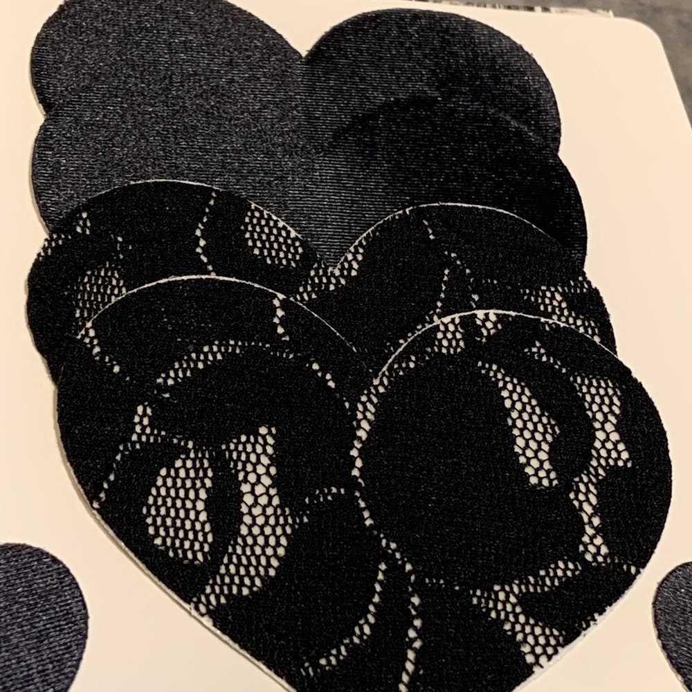 B-Six Nippies Basic Heart Pasties 3-Pack - Women's #BASIC-HEARTS Size C NWT