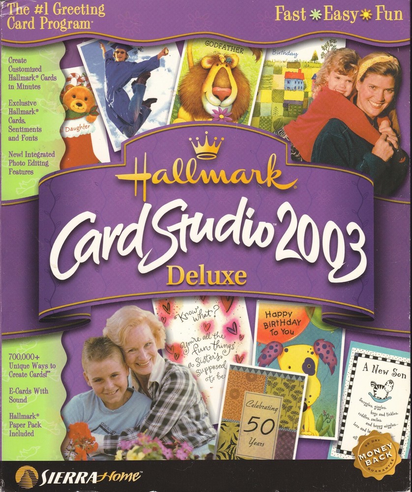 Hallmark Card Studio Deluxe 2003 Windows 98 XP Software
