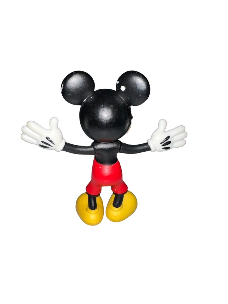 Disney Mickey Mouse Plastic Figure Moveable Arms Small