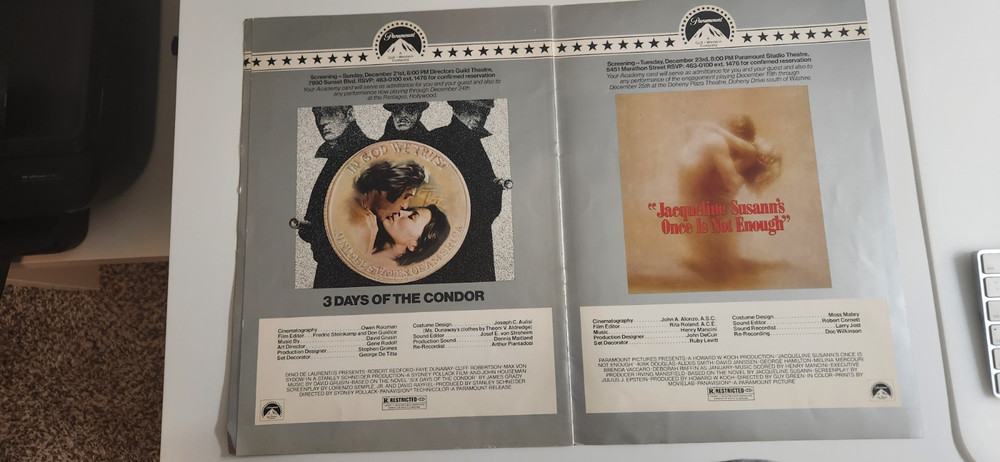 Paramount 1975 Movie Preview Book