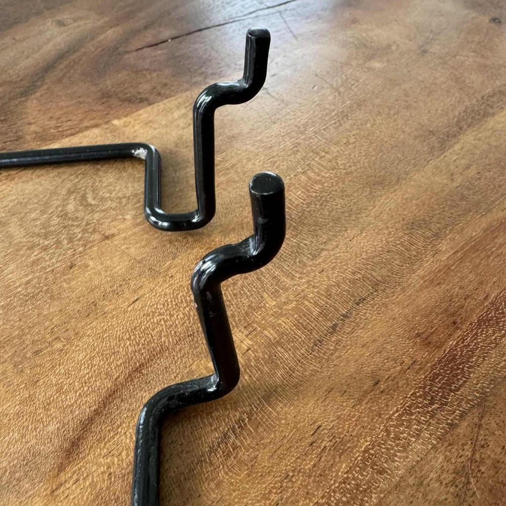 Peg Board Slat Grid Wall Container Holder - Black - 4.5" x 5.5"