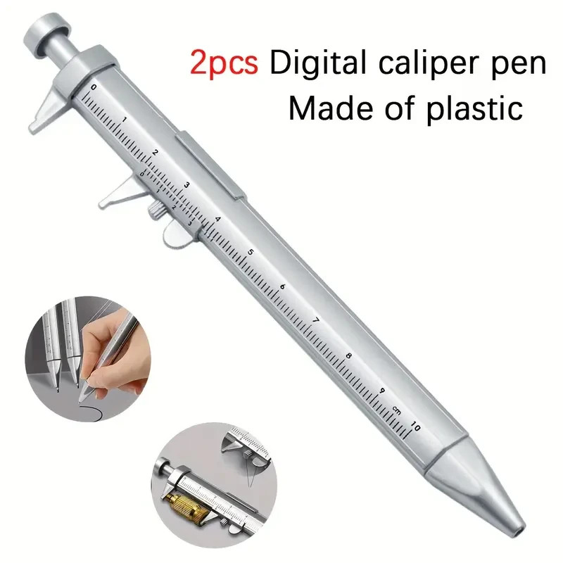 2pcs Caliper Pen Combination, Made of Plastic, a Multifunctional tool