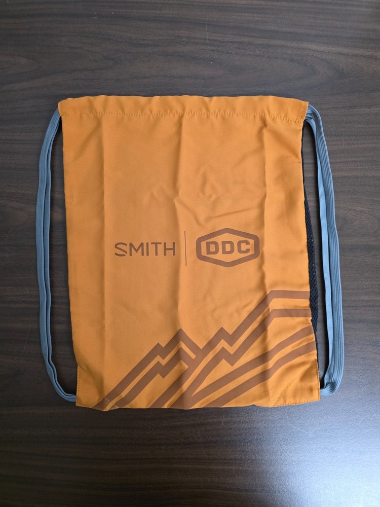 Smith Bikes Orange Drawstring Helmet Bag New