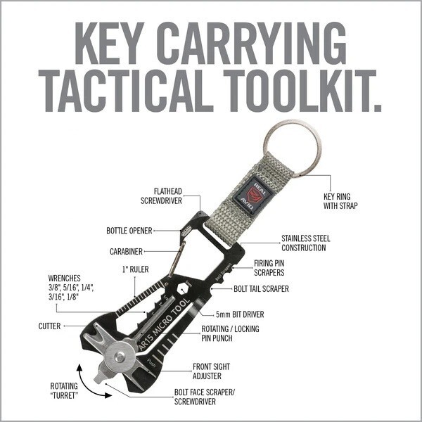 Real Avid Micro Tool 18-in-1 Modern Sporting Rifle Carry Tool