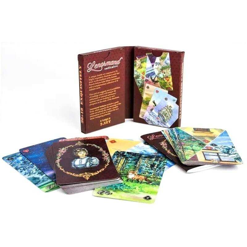 Lenormand-Solitaire. An Imaginative 2-Deck Oracle Deluxe Tarot Deck