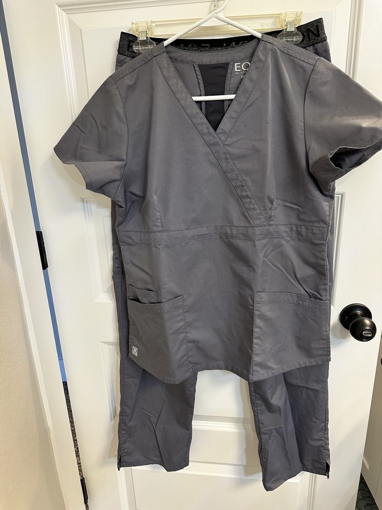 Eon By Maevn Gray Scrub Set Small
