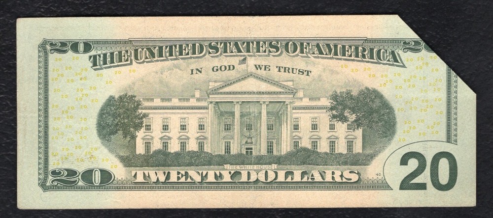 2004 $20 FRN FEDERAL RESERVE NOTE “PRINTED FOLDOVER & OBSTRUCTION ERROR”