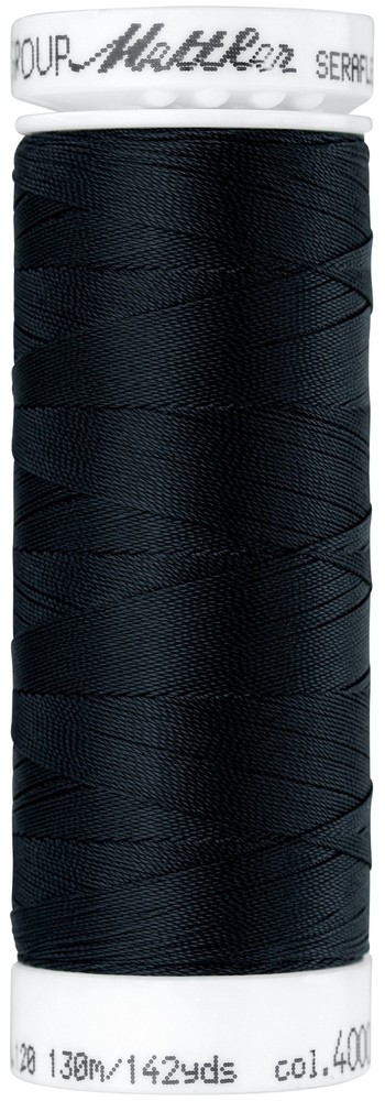 Mettler Seraflex Elastic Thread 50wt 142yd Black