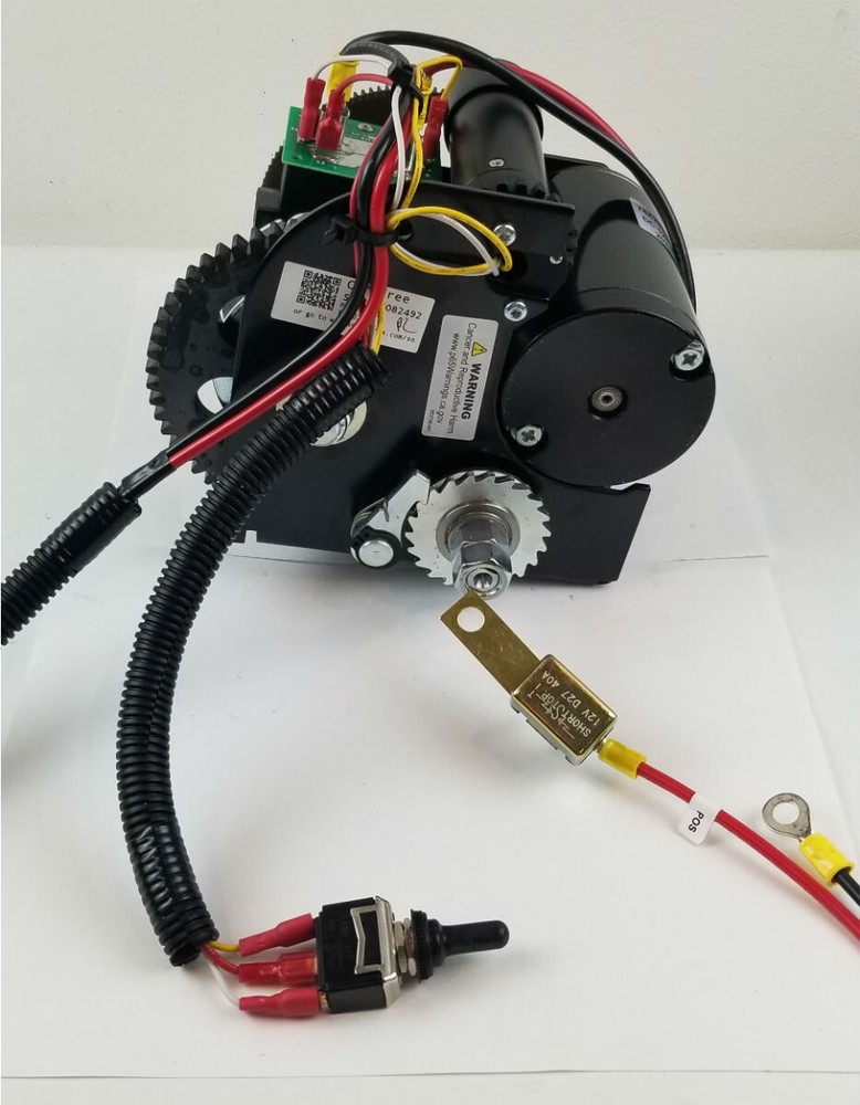 Forest River P92001 Pop Up Camper 12V Motorized Winch Assembly with Tray & Cover