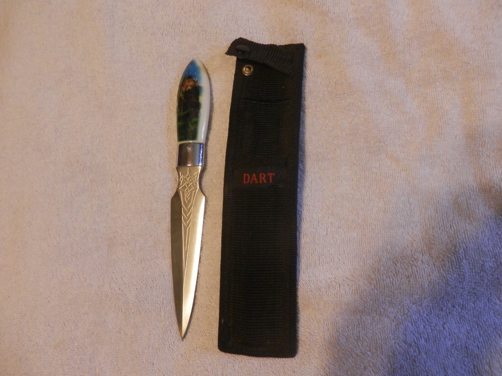 Dart Dagger Bear On Handle w/Sheath