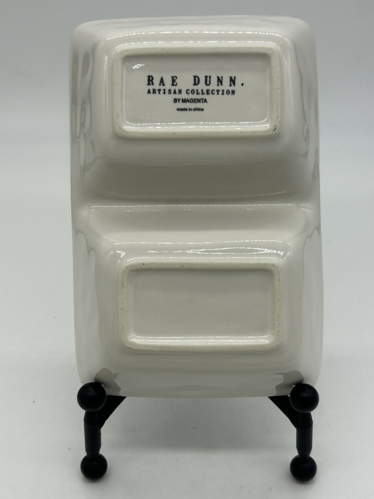 Rae Dunn MUAH & LIPS Divided Dish