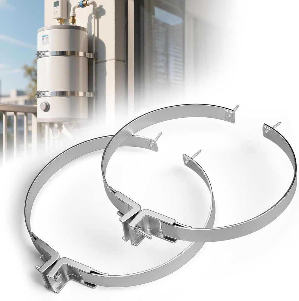 2 Sets Water Heater Earthquake Straps Water Heater Strap Kit 80 Gallon Water