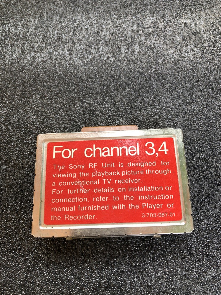 SonyRF Unit Ch. 4 Model RFU 534