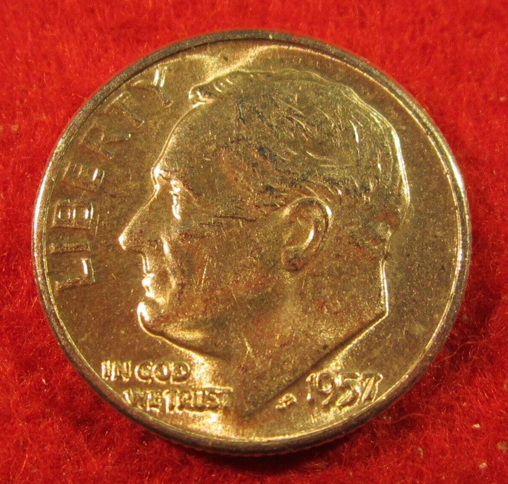 1957 (P) Roosevelt Silver Dime - Uncirculated