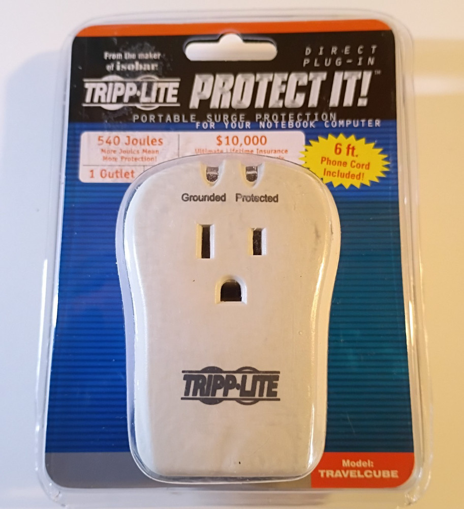 Tripp Lite Protect It  surge protector notebook computer 540 Joules new