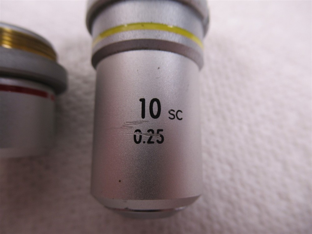 Nikon 4x and 10x Microscope Objective Lenses 160mm for SC Model Microscopes