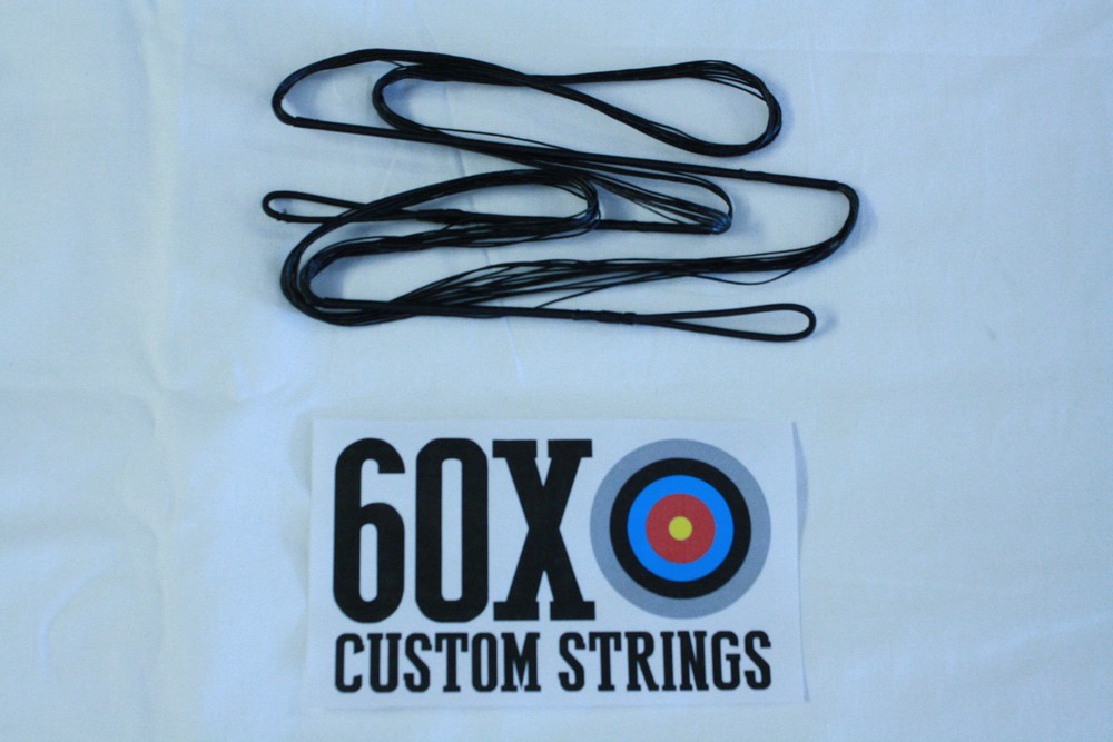 60X Custom Strings 37" 16 Strand Black Dacron B50 Teardrop Bowstrings Bow String
