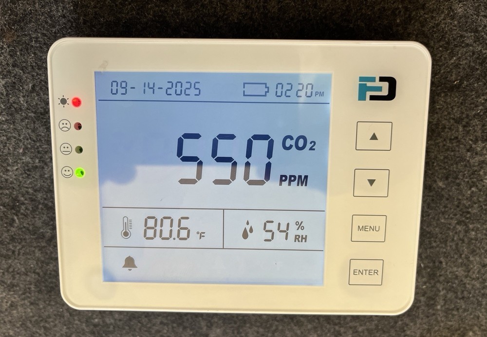 Forensics FD - C02000 Carbon Dioxide Detector Gas Analyzer LCD Display