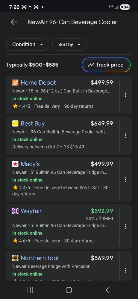 Sueno Mini Refrigerator