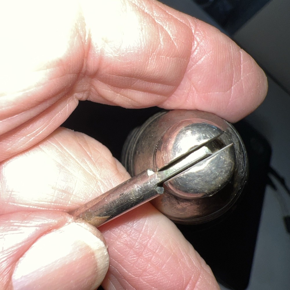 Vintage Silver Plated Bell Shaped Handle Candle Snuffer