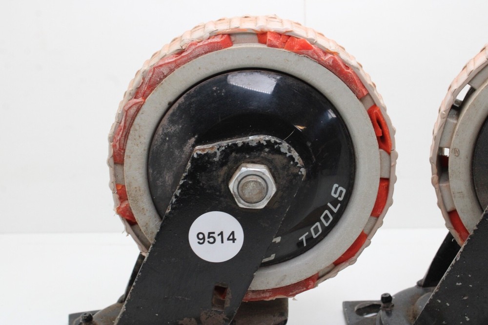 (2) Mac Tools 6" x 2" Tool Box Caster Wheel With Lever Lock