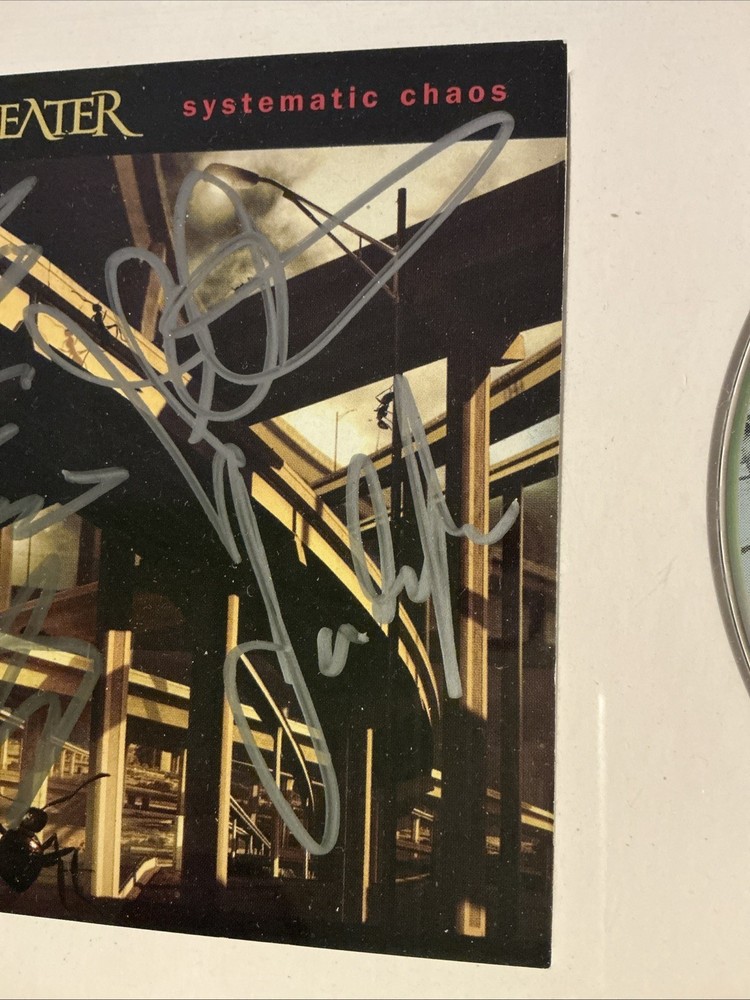 Dream Theater - Dream Theater- Systematic Chaos- Signed CD Insert