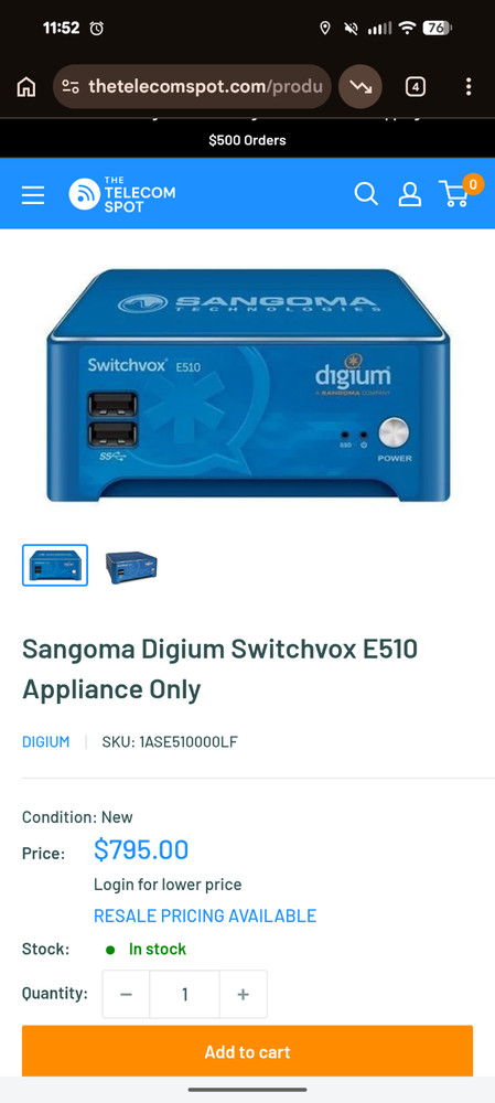 Sangoma Digium Switchvox E510