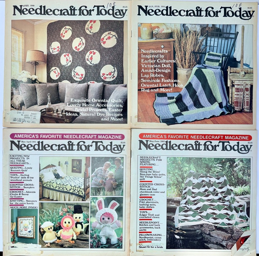 Needlecraft for Today 1979-1984 Instruction Book Crochet Patterns Needlepoint