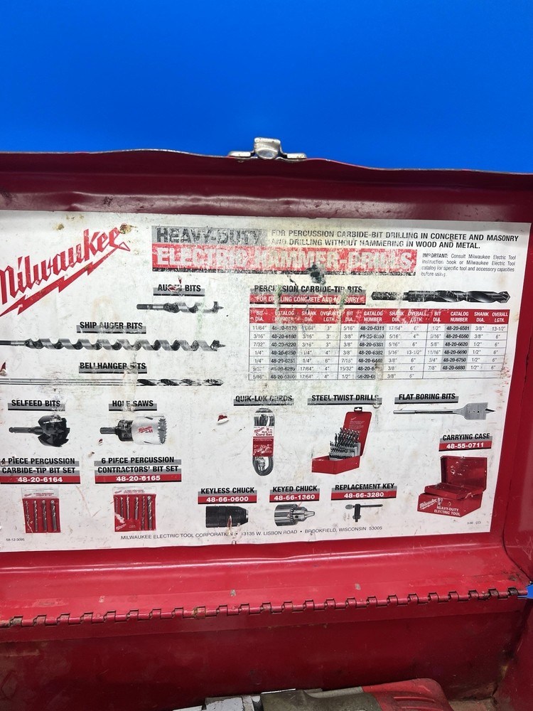 MILWAUKEE TOOLS 5392-1 3/8"HAMMER DRILL W/CASE CORDED