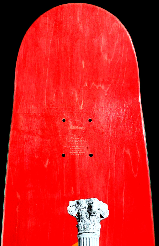 John Dilo Signed Red Tiger x Almost Autograph Skateboard Auto 8.125" Deck