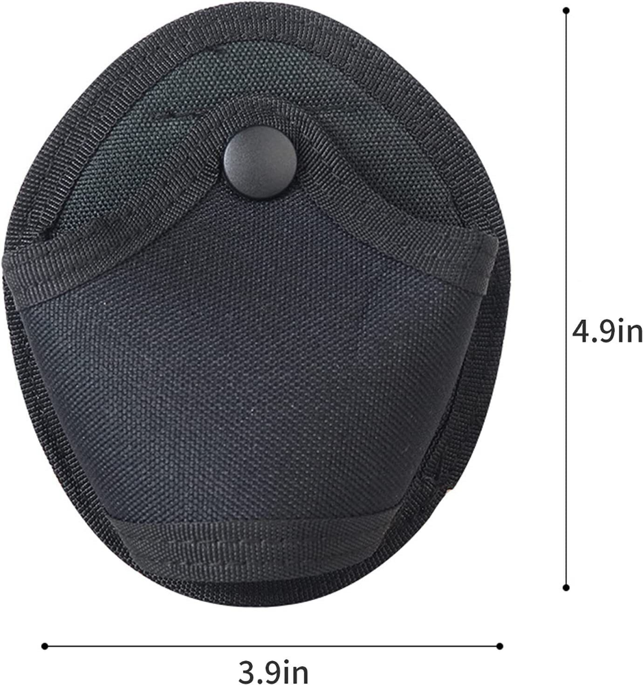 2-Packs Tactical Molle Nylon Open Top Quick Release Handcuff Holder Pouch Case
